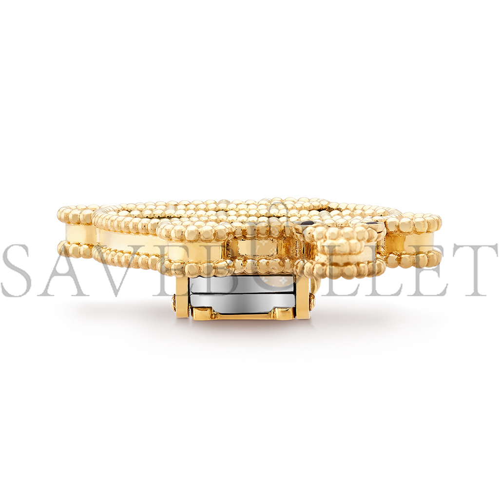 V*n Cl**f arpels lucky animals turtle clip - yellow gold, malachite, mother-of-pearl, onyx vcarp5lk00